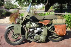 1942 Harley Davidson WLA with sidecar US Army World War II Motorcycle