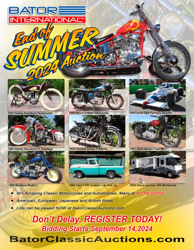 Motorcycle Auction Flier